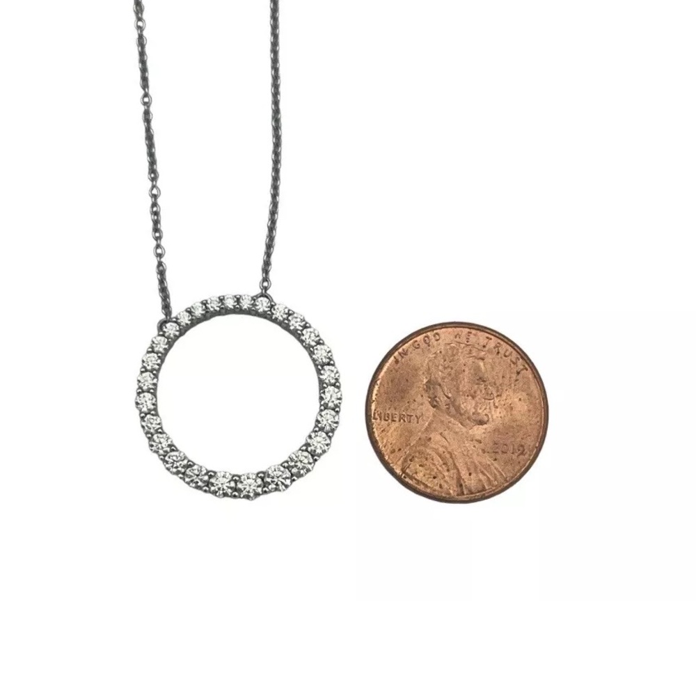 HEARTS ON FIRE 18k White Gold Chain, 1.05 CTW, Diamond Pendant Necklace, PERFECT - Picture 7 of 11